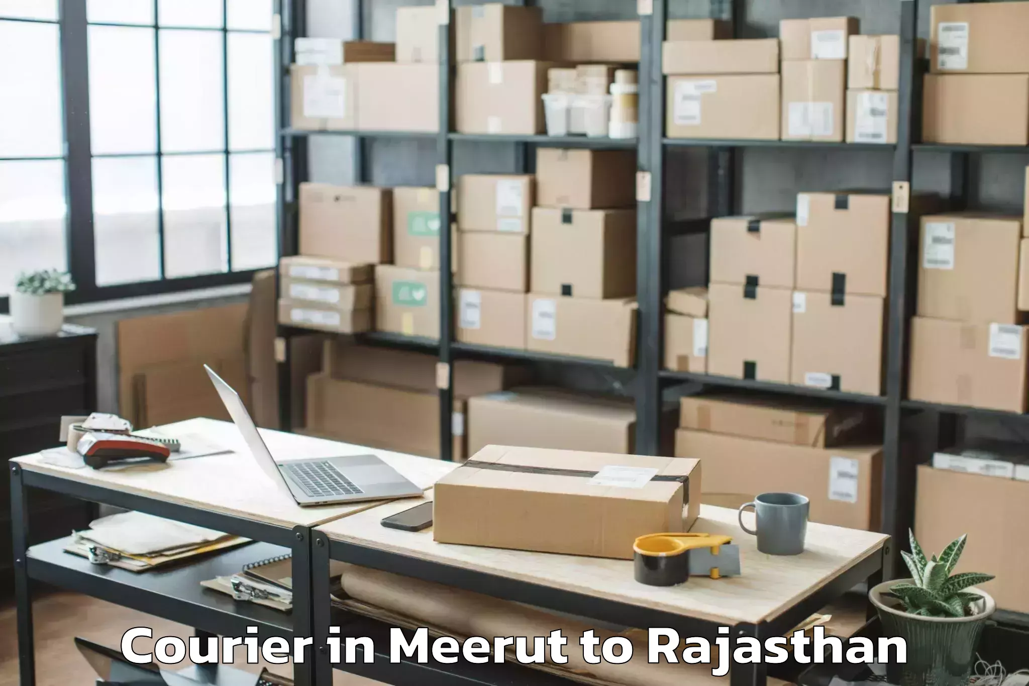 Book Meerut to Mavli Courier Online